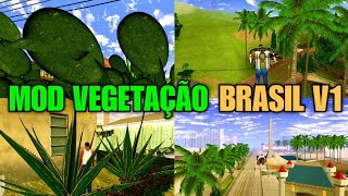 🌴Mod Vegetação Brasil V1 GTA SA MobilePC [upl. by Vidal]