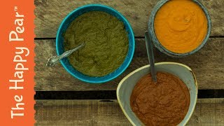 INDIAN CURRY SAUCES 3 WAYS  VEGAN  THE HAPPY PEAR [upl. by Naujud105]