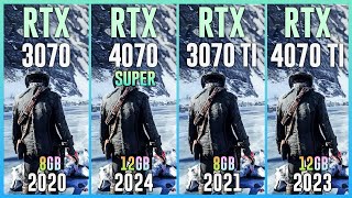 RTX 3070 vs RTX 4070 SUPER vs RTX 3070 TI vs RTX 4070 TI  Test in 25 Games [upl. by Charin619]