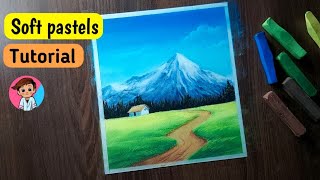 How to use soft pastels  soft pastel drawing tutorial [upl. by Rukna]