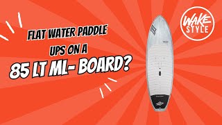 Flat Water Paddle Ups On a MidLength Foil Board [upl. by Sayette122]