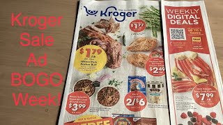 Kroger Sale Ad Tons of BOGOS this week lots of digitals March 13March 19 2024 kroger [upl. by Negiam]