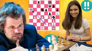 Magnus Carlsen vs Anna Cramling Chess game 66 [upl. by Meece]