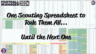 One Scouting Spreadsheet to Rule them All  FM24  Football Manager 2024  Scouting [upl. by Zirtaeb]