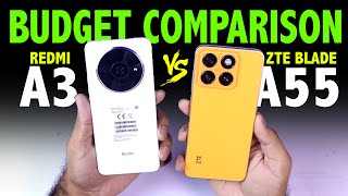 ZTE Blade A55 Vs Redmi A3 ⚡️Budget Comparison Full  Speed Test amp Camera Test ‼️ [upl. by Ballard]