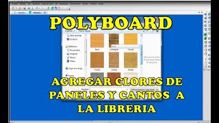 MODIFICACIÓN DE COLOR DE PANELES Y CANTOS CON POLYBOARD [upl. by Norak320]