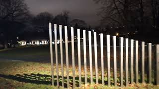 Walking tour to Tøyen Park and Tøyen badet Oslo at night [upl. by Claus]