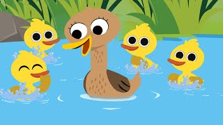 Five Little Ducks  Number Song  Nursery Rhymes and Baby Songs  Kids Song [upl. by Heiney557]