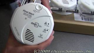 First Alerts One Link Voice Sounding Smoke and CO Alarm two pack explanation and unboxing video [upl. by Hildegarde873]