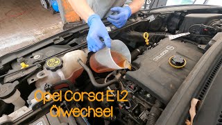 Opel Corsa E 12 Ölwechsel [upl. by Reynolds768]