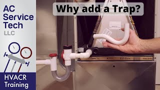 Why a Condensate Trap is Needed on an Air Conditioner Up Close View [upl. by Antonin]