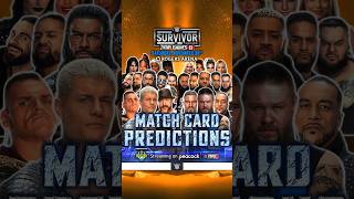 WWE Survivor Series 2024  Card Predictions v2 Bevelock Shorts SurvivorSeries CardPredictions [upl. by Ttocs810]