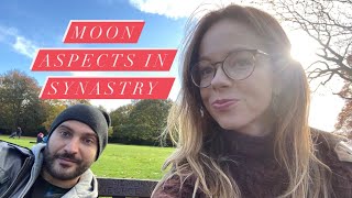 Moon Aspects in Synastry  Astrology Compatibility [upl. by Deonne]