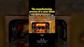 The manufacturing process of a razor blade shortvideo shorts knowledge [upl. by Orat403]