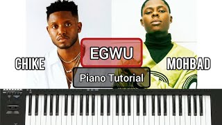 How to play Egwu by Chike amp Mohbad Piano tutorial [upl. by Asemaj]