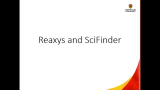 Reaxys and SciFinder [upl. by Caleb]