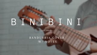 Zack Tabudlo  Binibini Bandurria Cover with Notes [upl. by Lisandra555]