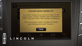 How to Install SYNC® 3 System Updates through WiFi®  HowTo  Lincoln [upl. by Penrose677]