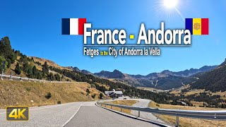 Driving across the Pyrenees mountains from France 🇫🇷 to Andorra 🇦🇩 [upl. by Yehsa]