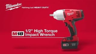 Milwaukee® M18™ 12quot High Torque Impact Wrench 266322 [upl. by Atiuqaj]