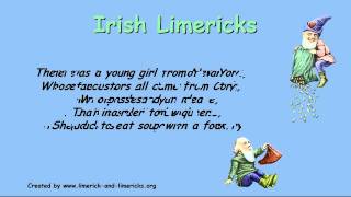 ♣♣♣ Irish Limericks  Example Limerick Poems ♣♣♣ [upl. by Stannwood]