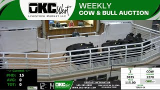 1292024  OKC West Weekly Cow amp Bull Auction [upl. by Hogle]