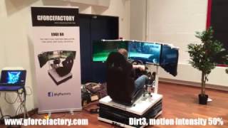 Full motion simulator 6DOF Gforcefactory EDGE 6D at Saxion VR Symposium [upl. by Adnala]