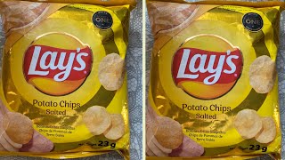 LAYS PLAIN SALTED POTATO CHIPS REVIEW [upl. by Auhsuoj]