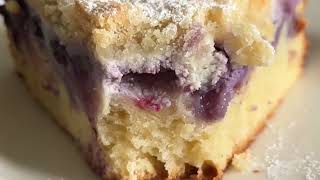 ✨Blueberry and Ricotta Crumble Cake✨ baking recipe [upl. by Dovev601]