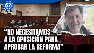 “Le tienen miedo al pueblo” Noroña sobre reforma al Poder Judicial [upl. by Trimmer199]