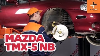 Hoe een remschijven vooraan van remblokken vervangen op een MAZDA MX5 HANDLEIDING  AUTODOC [upl. by Berlyn136]