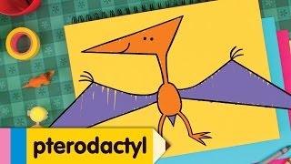 How to Draw a Pterodactyl  Easy Drawing Lesson for Kids  Step By Step [upl. by Marvella]