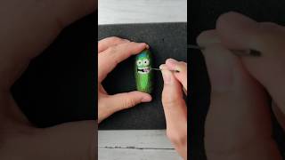 Pickle Rick Satisfying Needlefelt Art [upl. by Anaynek]