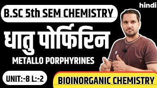 Metallo Porphyrins  metalloporphyrins bsc 3rd year  bsc 5th semester chemistry [upl. by Ynettirb]