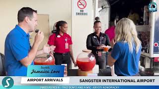 Sandals Jamaica Love  LIVE from Sangster International Airport [upl. by Acirehs526]