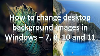 How to change desktop background image in windows 7 8 10 11  Download free desktop background image [upl. by Duck]