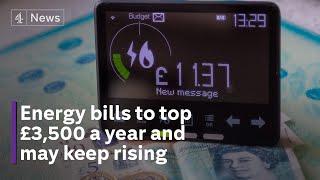 Energy price cap Households face annual bills of more than £3500 from October [upl. by Noeled]