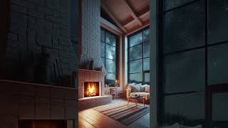 cozy fireplace ambience no music relax relaxingsounds fireplaceambience [upl. by Kentiggerma312]