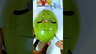 Watermelon has baby Need Emergency Surgery jidoodle fruitsurgery foodsurgery [upl. by Anyotal]