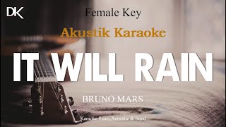 It will Rain  Karaoke Akustik Female Key [upl. by Lareneg108]