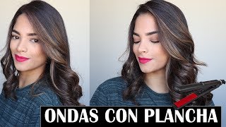 COMO HACER ONDAS CON PLANCHA RAPIDO Y FACIL I Cukismakeup [upl. by Neeoma]