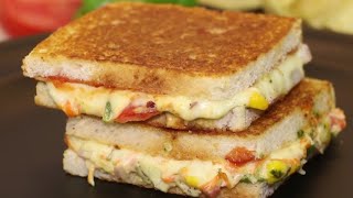 वेज ब्रेड पिज़्ज़ा सेंडविच रेसिपी  How To Make Bread Pizza Sandwich  Cheese Sandwich Recipe [upl. by Garate361]