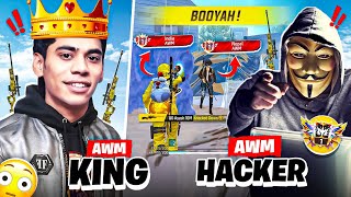 What happens💀When AWM Hacker🥶meets AWM Top 1🗿महायुद्ध [upl. by Vaclav]