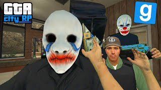 BRAQUAGE DE BANQUE FOUUUU  GTACityRP  GMOD DarkRP [upl. by Barra415]