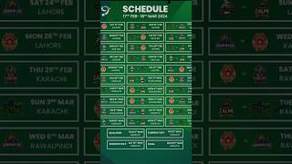 PSL 2024 Complete Schedule shorts psl2024 [upl. by Ede632]