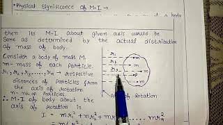 Moment of Inertia and Radius of Gyration  Physical Meaning of Moment of Inertia [upl. by Zelten]