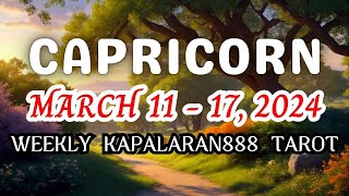 PAGSISIMULA NA MAGDADALA NG PAGASA ♑️ CAPRICORN MARCH 11  17 2024 WEEKLY TAGALOG KAPALARAN888 [upl. by Brader]