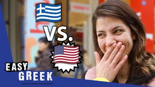 What Greeks Think About Americans  Easy Greek 172 [upl. by Eeldarb]