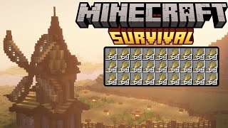 Çok Verimli Otomatik Buğday Tarlası Minecraft Survival [upl. by Akahc]