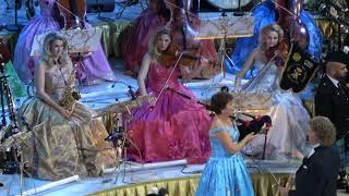 ANDRÉ RIEU amp THE JOHANN STRAUSS ORCHESTRA FEATURING THE GIBRALTAR SEA SCOUTS PIPE BAND  MÁLAGA 2023 [upl. by Wallach]